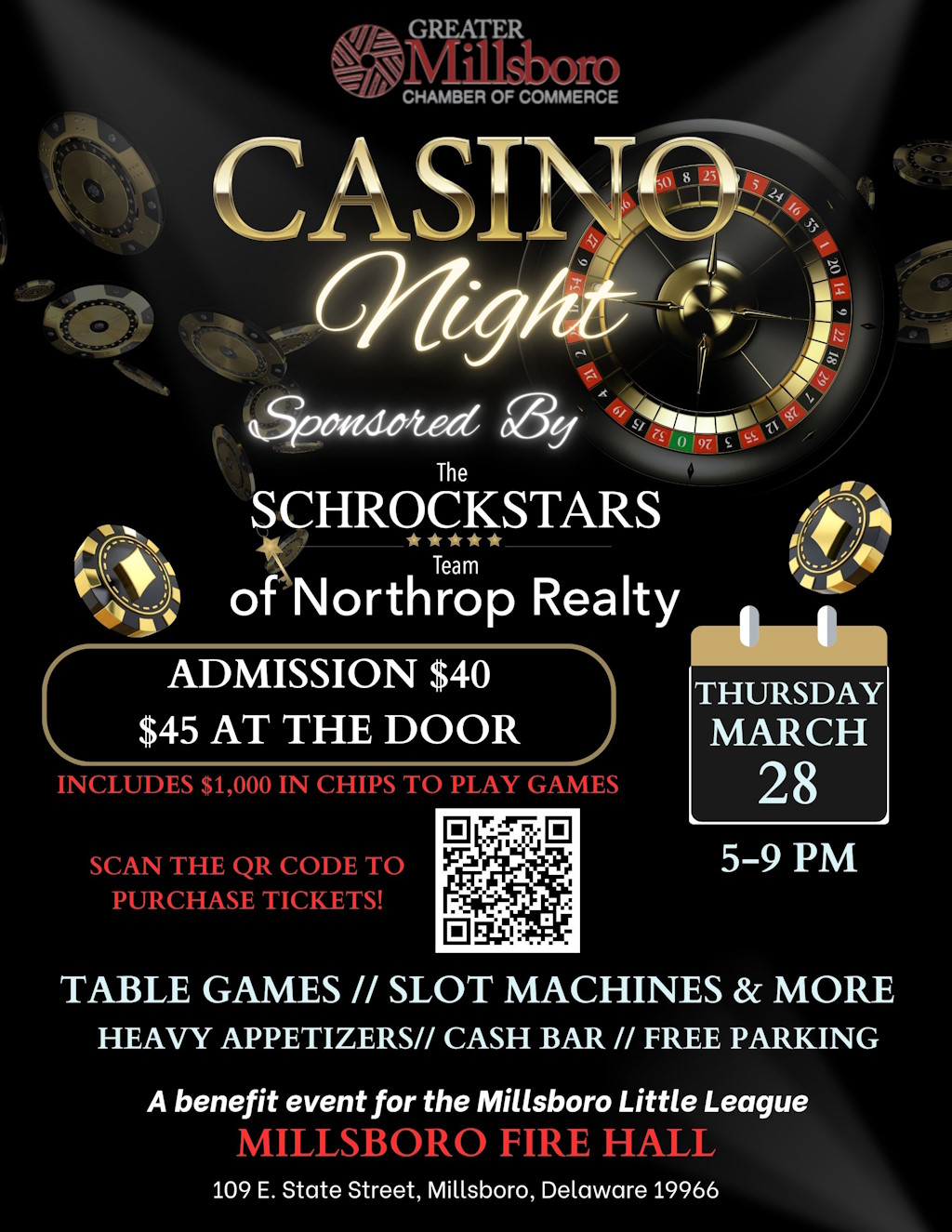 Casino Night 2024 Flyer